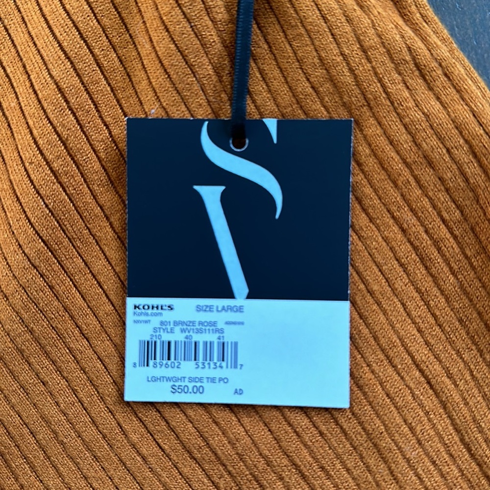 NWT Side Tie Sweater - Picture 7 of 9